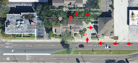 Satellite Photo of Tampa Bay Live Scan Fingerprinting Location